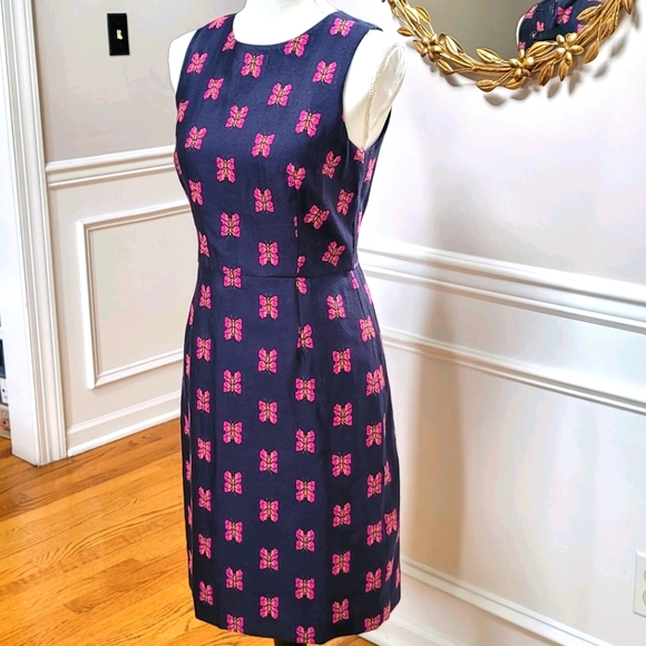 J. Crew Dresses & Skirts - New! J.Crew sz 2 Sheath Butterfly Jacquard Dress NWT